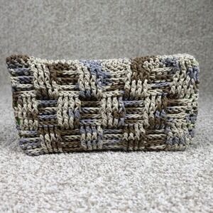 Handmade Crochet Reusable Mop Cover Neutral Variegated Cotton Sweeper Pad